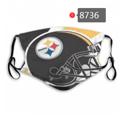 NFL 2020 Pittsburgh Steelers Dust mask with filter->nfl dust mask->Sports Accessory